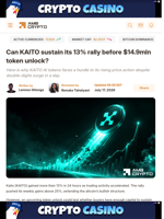 Can KAITO sustain its 13% rally before $14.9mln token unlock? - AMBCrypto