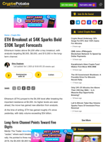 ETH Breakout at $4K Sparks Bold $10K Target Forecasts