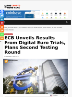 ECB Unveils Results From Digital Euro Trials, Plans Second Testing Round - The Crypto News Wire