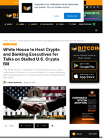 White House To Host Crypto And Banking Executives For Talks