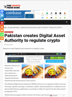 Pakistan creates Digital Asset Authority to regulate crypto - The Crypto News Wire
