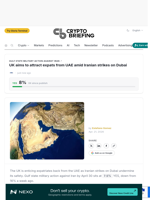 UK aims to attract expats from UAE amid Iranian strikes on Dubai