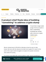 X product chief floats idea of building 