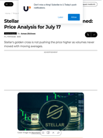 Stellar (XLM) Golden Cross Confirmed: Price Analysis for July 17 - U.Today