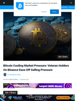Bitcoin Cooling Market Pressure: Veteran Holders On Binance Ease Off Selling Pressure | Bitcoinist.com