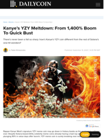 Kanye’s YZY Meltdown: From 1,400% Boom To Quick Bust - DailyCoin