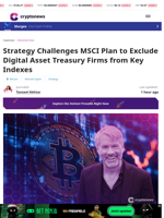 Strategy Submits Official Response to MSCI