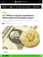$1.7 Billion in Crypto Liquidations: What’s Behind the Sudden Crash? - CoinCentral