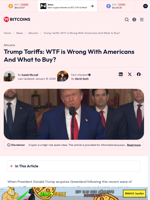 Trump Tariffs: WTF is Wrong With Americans And What to Buy? - 99Bitcoins