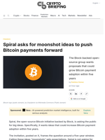 Spiral asks for moonshot ideas to push Bitcoin payments forward