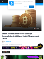 Bitcoin Microstructure Shows Strategic Accumulation Amid Macro Risk Off Environment - Details | Bitcoinist.com