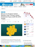Bitcoin to Eclipse Gold's Market Cap? Trump's Bold Prediction Eyes $1M Per BTC Target ⋆ ZyCrypto