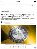 After Attacking Monero, Qubic Sets Its Sights on Dogecoin—Here's Why - Decrypt