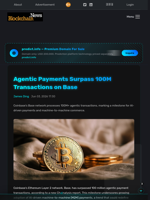 Agentic Payments Surpass 100M Transactions on Base - Blockchain.News