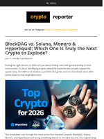 BlockDAG vs. Solana, Monero & Hyperliquid: Which One Is Truly the Next Crypto to Explode?