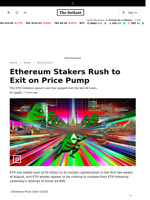 Ethereum Stakers Rush to Exit on Price Pump - 