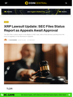 XRP Lawsuit Update: SEC Files Status Report as Appeals Await Approval