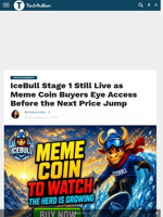 IceBull Stage 1 Still Live as Meme Coin Buyers Eye Access Before the Next Price Jump - TechBullion