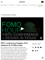 BTC conference begins, Fed minutes & Nvidia today - Decrypt