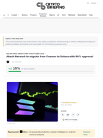 Akash Network to migrate from Cosmos to Solana with 98% approval