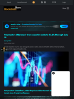 Polymarket lifts Israel-Iran ceasefire odds to 97.6% through July 18 - Blockchain.News