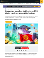 Kyrgyzstan Launches Stablecoin And Confirming Future CBDC