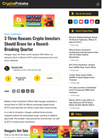 3 Three Reasons Crypto Investors Should Brace for a Record-Breaking Quarter
