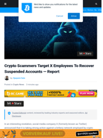 Crypto Scammers Target X Employees To Recover Suspended Accounts — Report | Bitcoinist.com