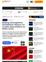 Beijing Strengthens Prohibitive Stance on Crypto Speculation as Risks Grow – Regulation Bitcoin News