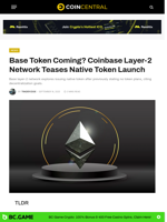 Base Token Coming? Coinbase Layer-2 Network Teases Native Token Launch - CoinCentral