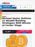 Michael Saylor Outlines 21 Wealth-Building Strategies With Bitcoin at Center Stage - The Crypto News Wire