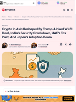 Crypto in Asia Transforms Through Deals, Rules, and Reforms