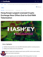 HashKey Launches End-to-End RWA Tokenization Platform