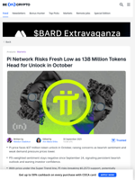 Pi Price Risks Fresh Lows as 138 Million Tokens Unlock in October