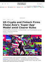 US Crypto and Fintech Firms Chase Asia’s 'Super App' Model amid Clearer Rules - 