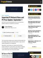 Important Pi Network News and PI Price Update: September 1