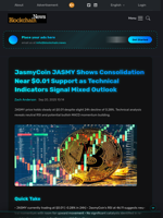 JasmyCoin JASMY Shows Consolidation Near $0.01 Support as Technical Indicators Signal Mixed Outlook - Blockchain.News