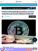 The Days Of Parabolic Bitcoin Bull Runs Are Over: Analyst Reveals How BTC Will Reach $1,000,000