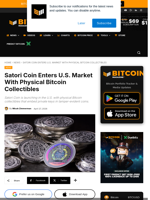 Satori Coin Enters U.S. Market With Physical Bitcoin Collectibles