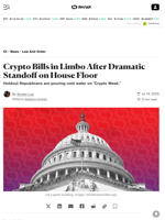 Crypto Bills in Limbo After Dramatic Standoff on House Floor - Decrypt
