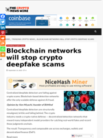 Blockchain networks will stop crypto deepfake scams - The Crypto News Wire
