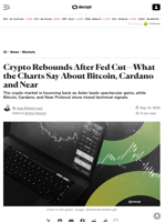 Crypto Rebounds After Fed Cut—What the Charts Say About Bitcoin, Cardano and Near - Decrypt