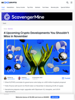 4 Key Crypto Projects Lining Up Big November Releases