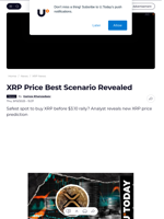 XRP Price Best Scenario Revealed - U.Today