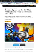 BTC’s Next Big Move? What Past FOMCs Reveal About BTC Price