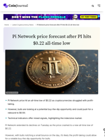 Pi Network price forecast after PI hits $0.22 all-time low - CoinJournal