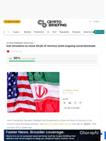 Iran threatens to close Strait of Hormuz amid ongoing naval blockade