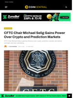 CFTC Chair Michael Selig Gains Power Over Crypto and Prediction Markets