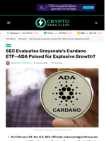 SEC Evaluates Grayscale’s Cardano ETF—ADA Poised for Explosive Growth? - Crypto News Flash