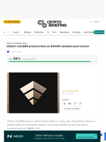 USDai's CALIBER protocol bets on $300M valuation post-launch